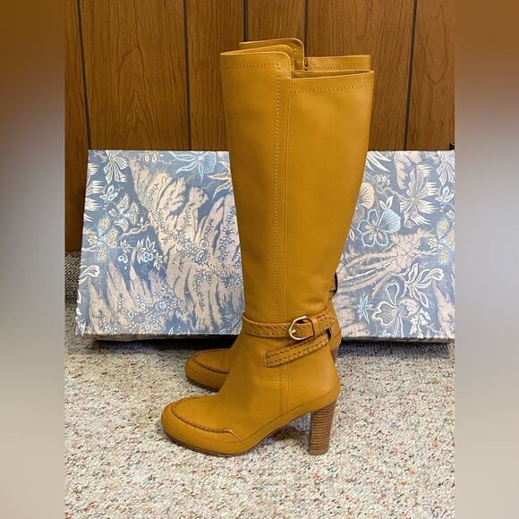 ULLA JOHNSON Adler Leather Buckle Knee High Boots size 37 - Picture 5 of 15